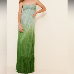 Metalllic Ombré Strapless Gown - Jewel Badgley Mischka